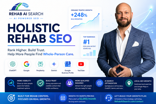Holistic rehab SEO strategy for treatment centers using AI search and Google visibility