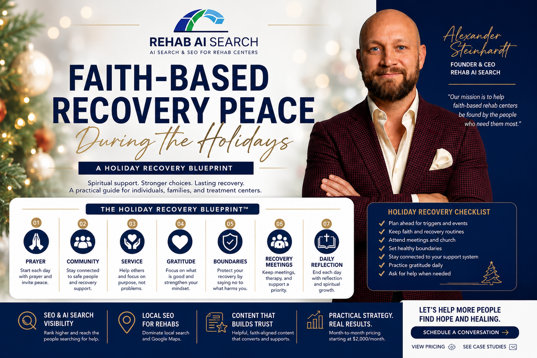 Faith-based recovery peace during the holidays with spiritual support, family connection, hope, and relapse prevention guidance.