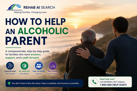 How to help an alcoholic parent guide with family support steps, boundaries, treatment options, and recovery resources by Rehab AI Search™