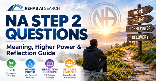 NA Step 2 questions and reflection guide about hope, Higher Power, belief and recovery