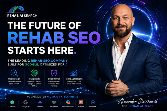 Rehab SEO company strategy with Alexander Steinhardt, Rehab AI Search, Google rankings, and AI search visibility